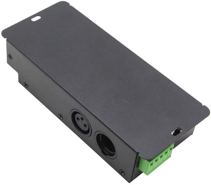 Novabright Regis 4CH D4-XE 32A DMX Decoder PWM Flicker Free Smooth Dimming 12V-36V Digital Display 2000Hz for RGBW LED Lights 8A/CH