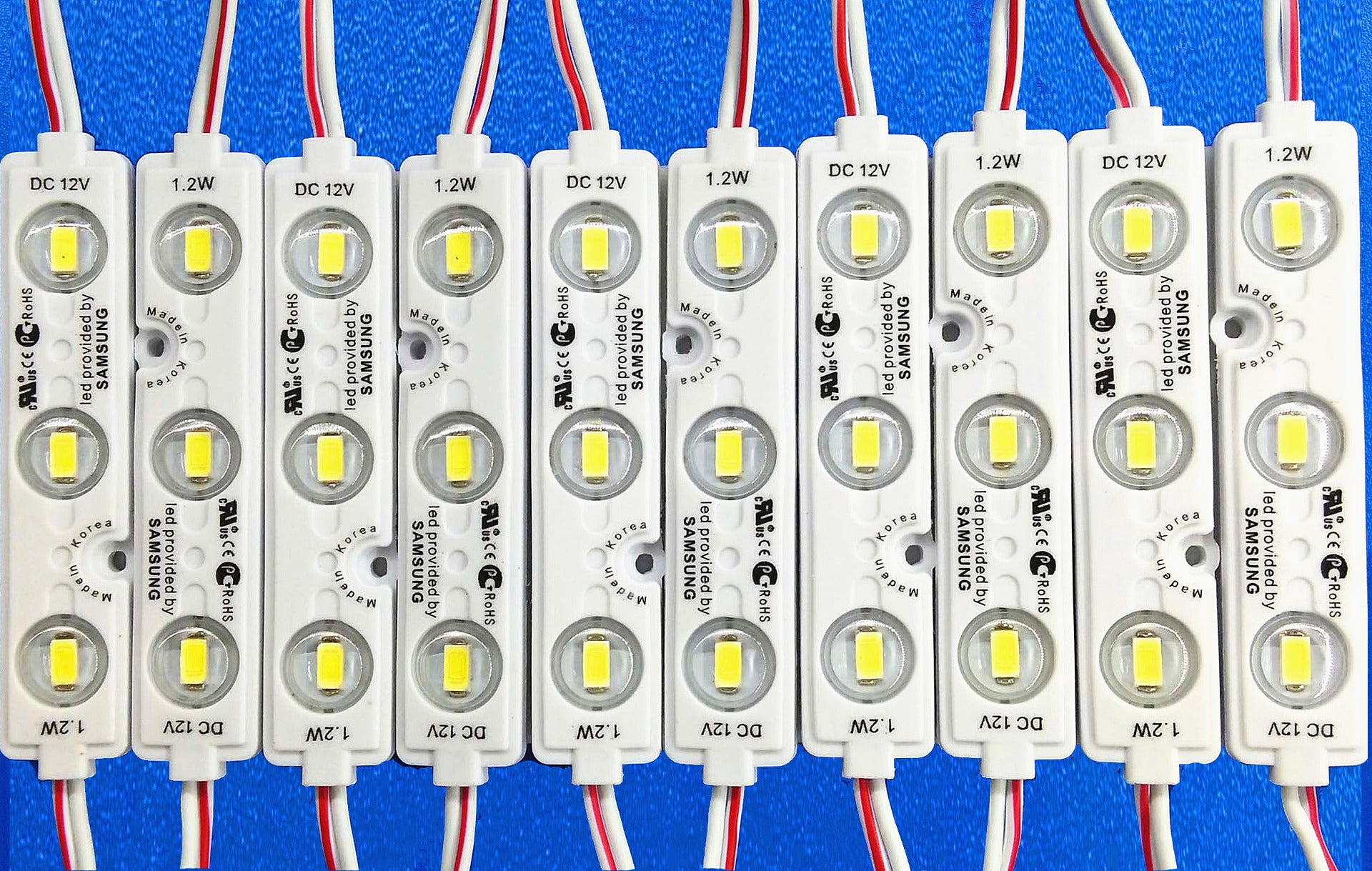 LED Module Samsung Chip Cold White 9000K Power Supply 230V 12V Advertising  Light