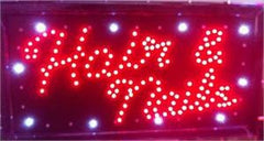LED Signs - Hair & Nails LED Business Sign 19x10 Inches QC-994