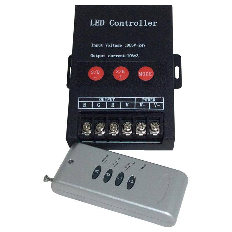 LED Strip Accessories ~ RGB LED Strip Accessories ~ RGB Controllers;RGB Strip Controllers - 30 Amp RF RGB LED Strip Controller 30A RF4T2