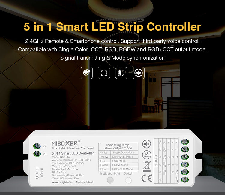 MiLight LS2 Receiver for 8 Zone Controller B8