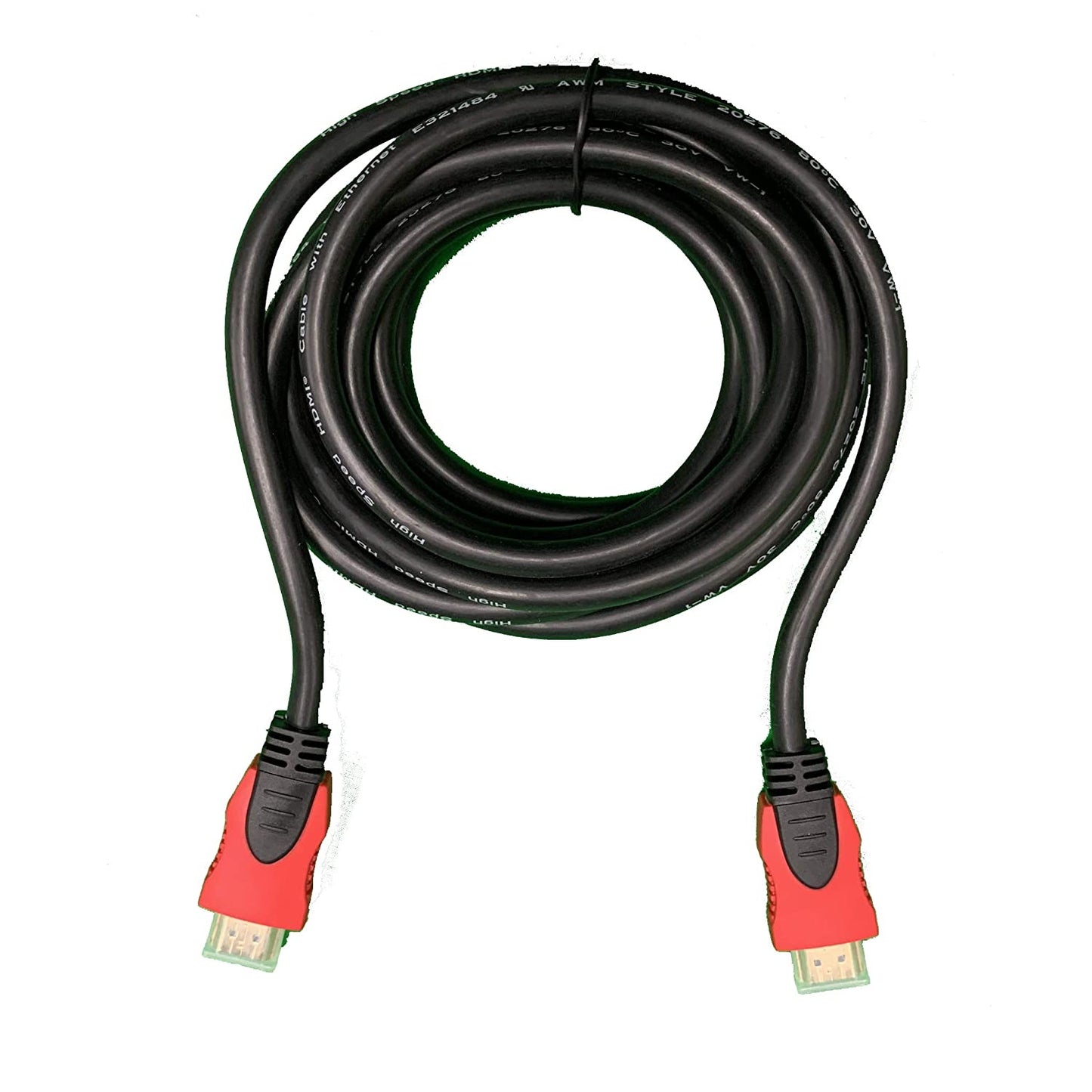 Photon Cable Ultra Fast 12ft Hdmi Cable Gold Plated 14.3gbps 1080p 3D 4kx2k Max Resolution HDMI Cable 12ft - HDMI 2.0 Gold Plated Connectors 3D for Gaming Consoltes, TVs, DVDs, More