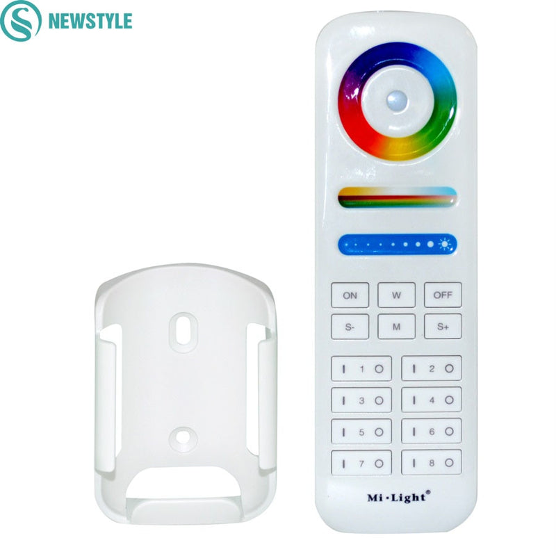 Wireless LED Controller 8-Zone Area Milight 2.4G RF RGB+CCT Smart Touch Remote Control For LED Strip Light Bulbs Downlights